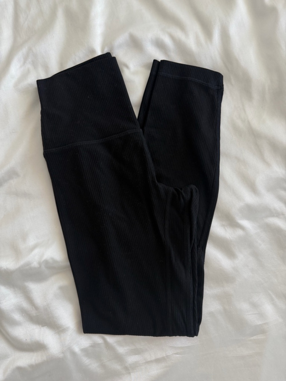 lululemon athletica Black Ribbed Leggings